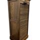 Vintage wooden filing cabinet with roller shutter
