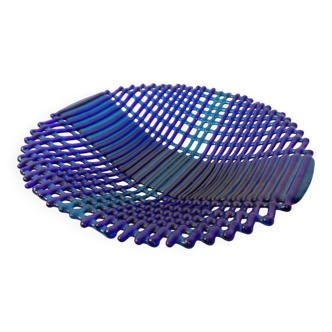 Italian filigree glass bowl, 1960s