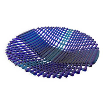 Italian filigree glass bowl, 1960s
