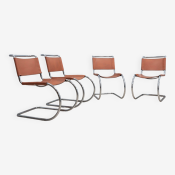 Chaises cantilever MR10 Ludwing Mies Van der Rohe années 1980