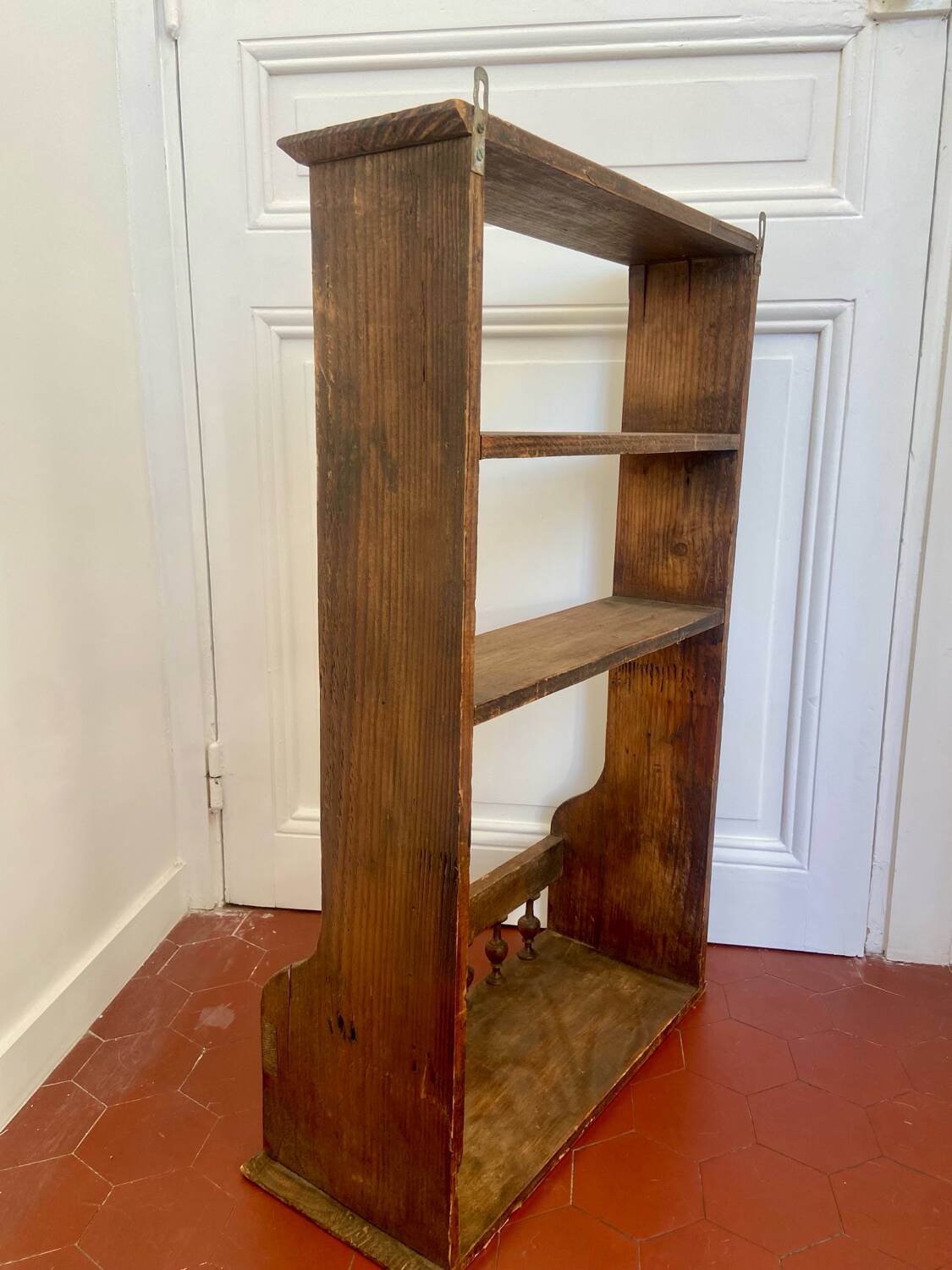 Old wooden wall shelf