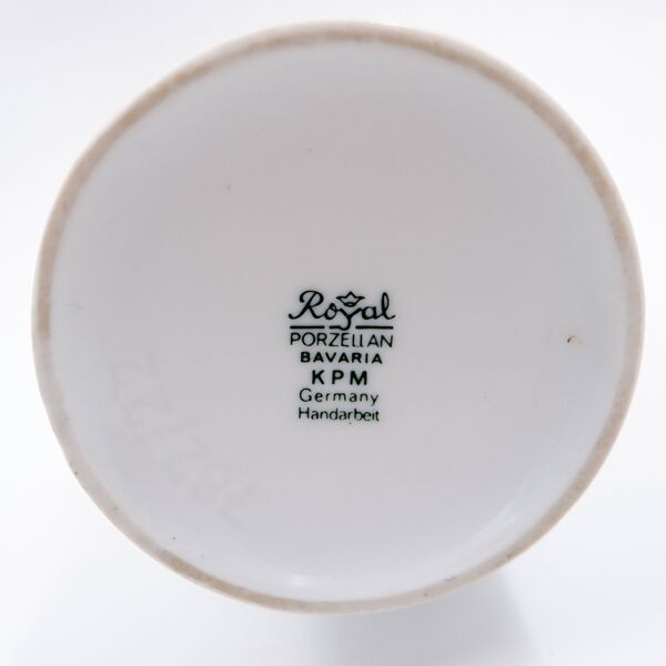 Vase en porcelaine Op Art par Royal Bavaria KPM, Allemagne, années 1970