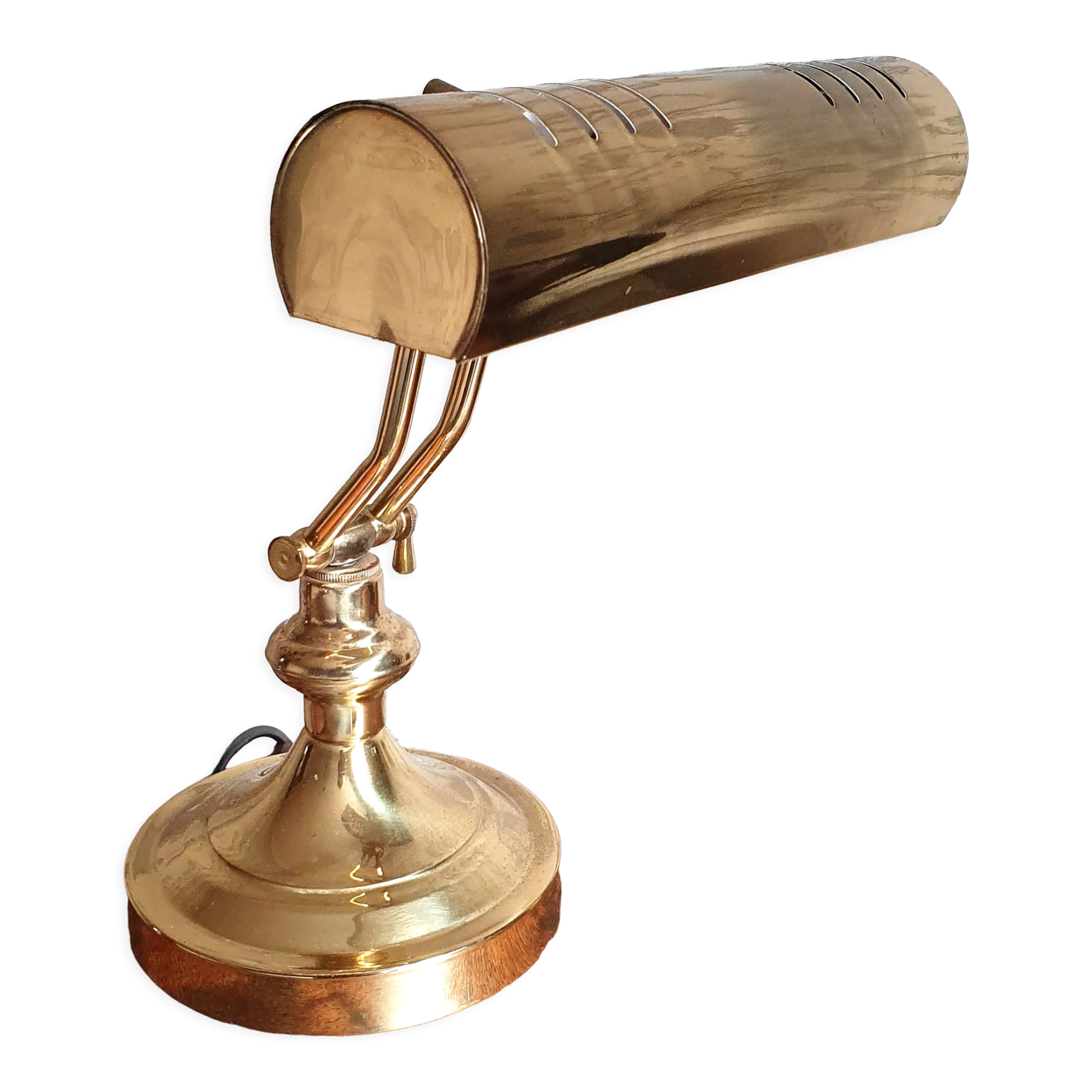 Notary or banker's lamp in brass