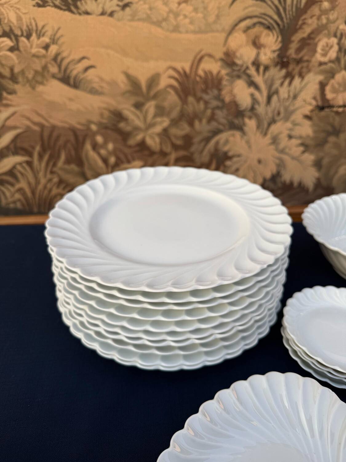 Antique and important Haviland Limoges Porcelain Dinner Service