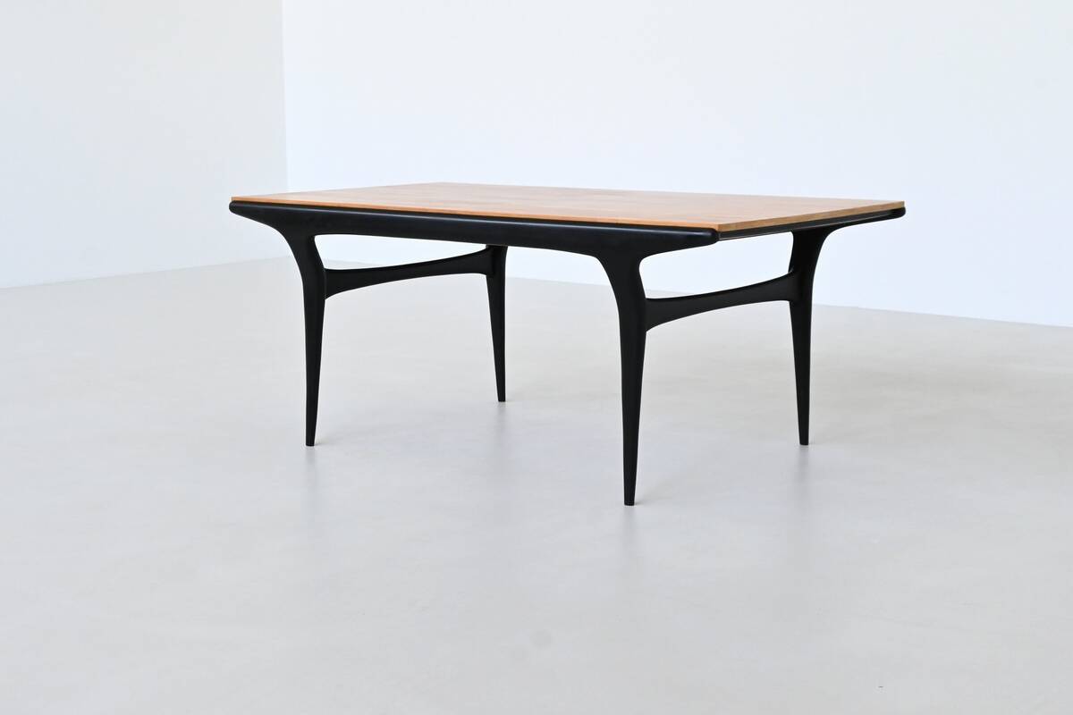 Alfred Hendrickx T4 dining table in beech Belform Belgium 1958