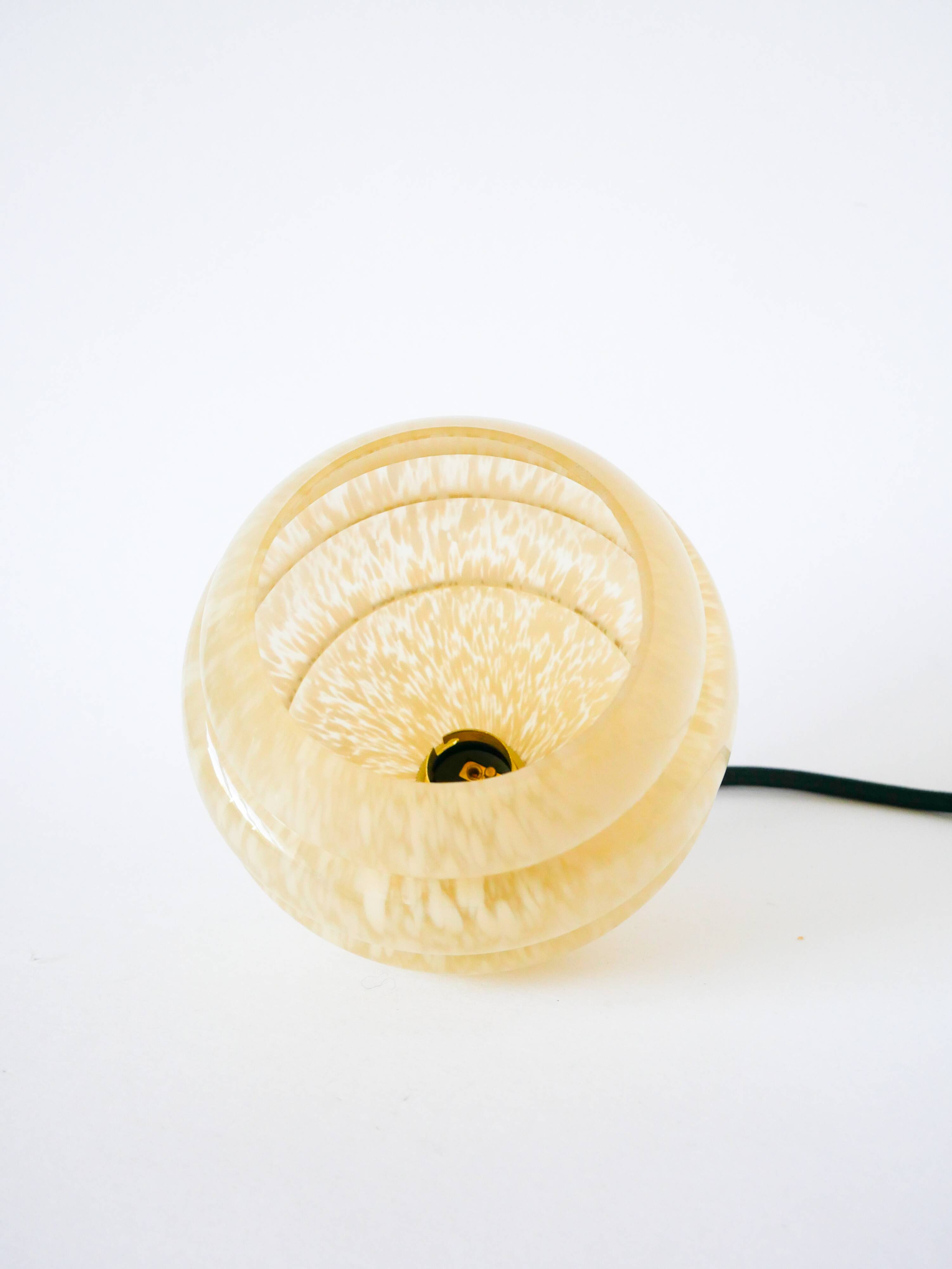 Small glass ball pendant from Clichy, Yellow, 1930
