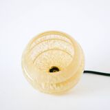 Small glass ball pendant from Clichy, Yellow, 1930