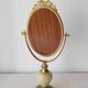 Miroir en onyx et métal doré