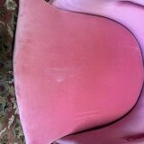 Louis XVI style bergère in pink velvet