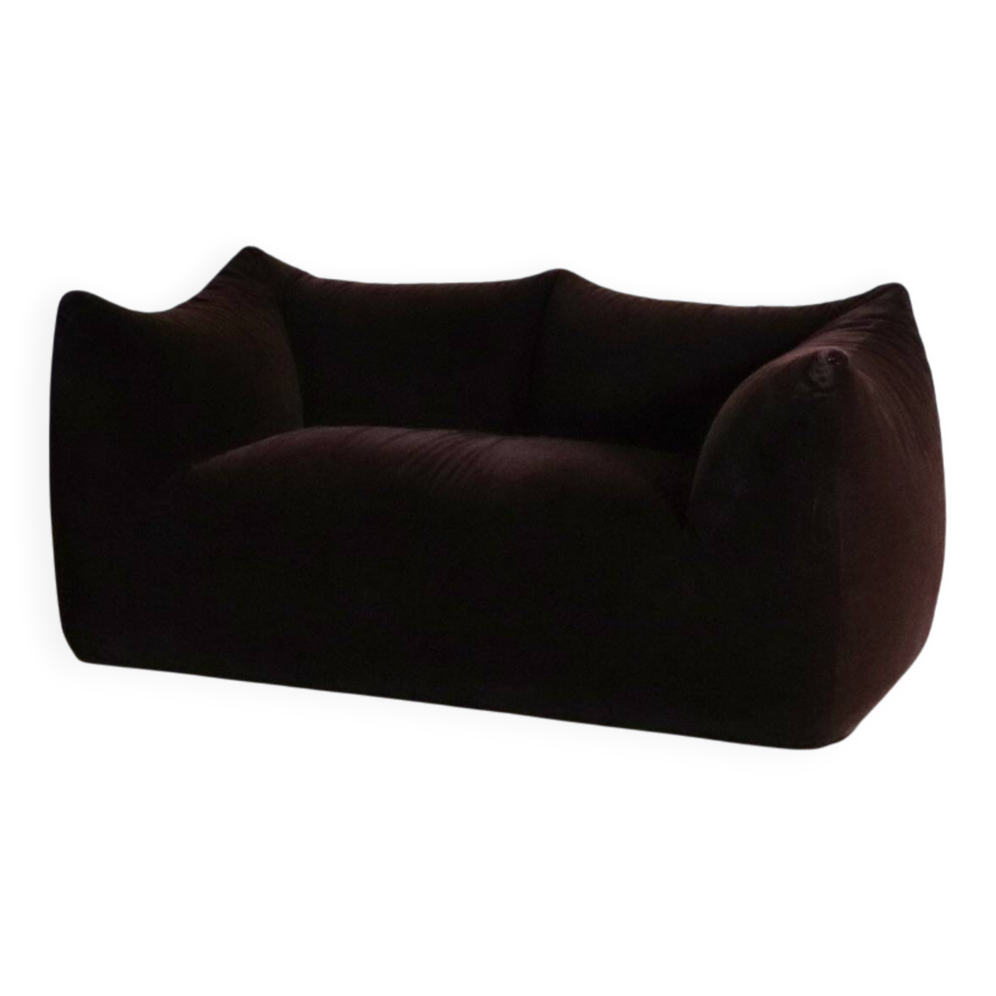 Le Bambole Sofa In Original Mohair Velvet By Mario Bellini For B&B Italia,