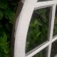 Glass window h146xl227 in arched oak