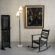 Stilnovo, floor lamp with three opalines, Italy 1950