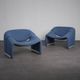 Pair of F598 Groovy lounge chairs by Pierre Paulin for Artifort, Netherlands, 1970s
