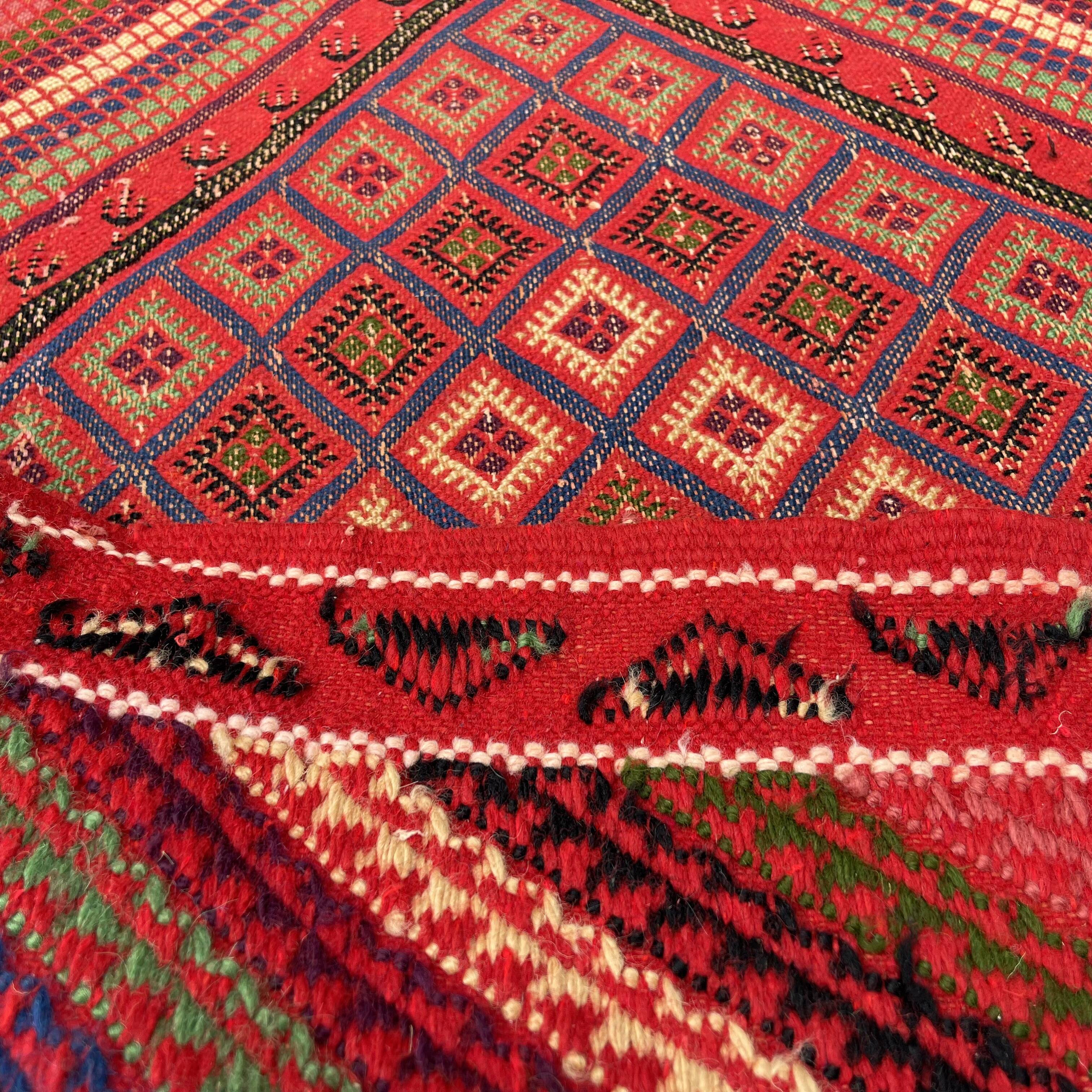 Vintage moroccan Kilim Runner , 295 x 86 cm