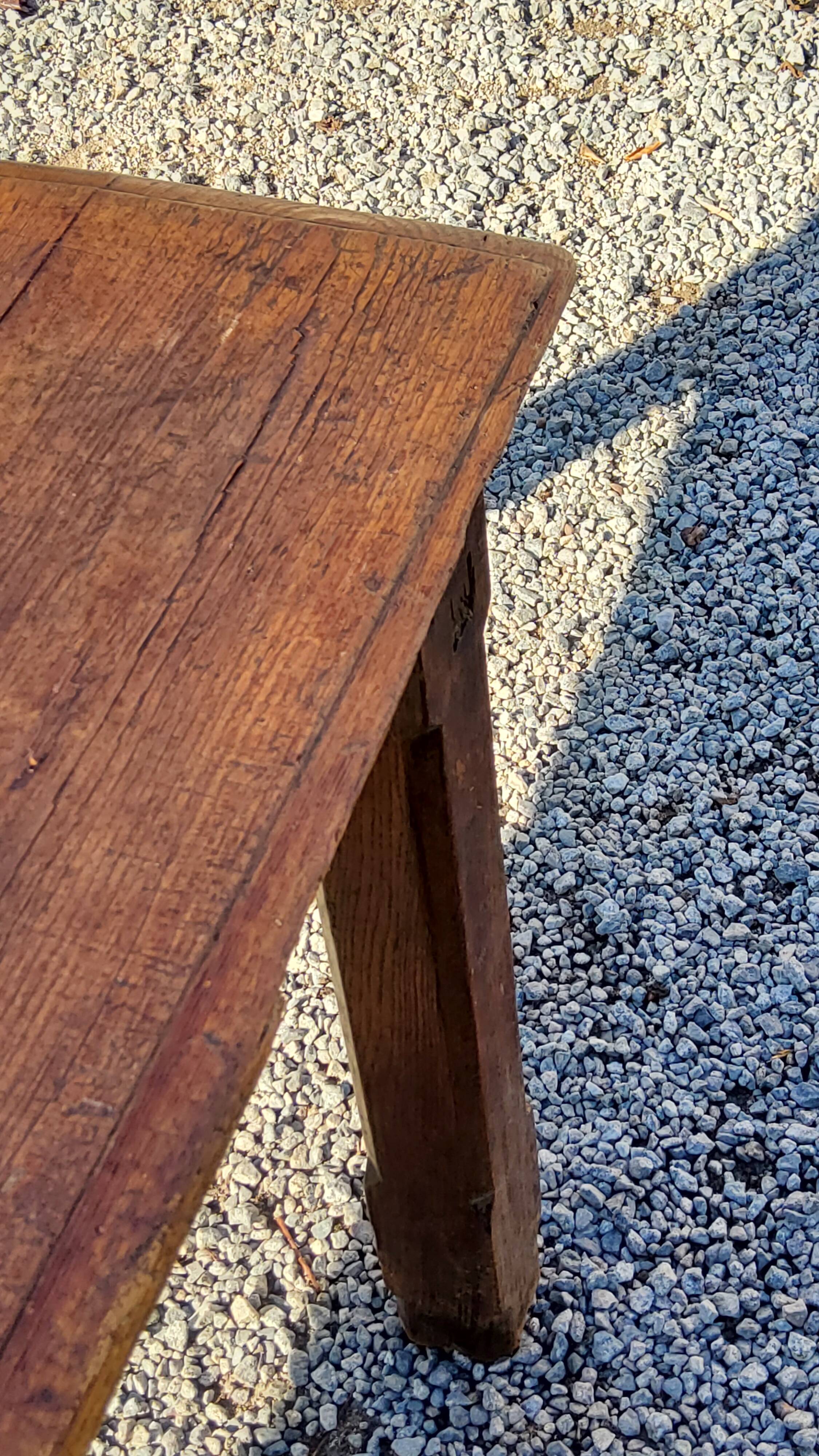 Farmhouse table late 19th early 20th century 200cm