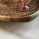 XXL woven rattan tray diameter 46 cm