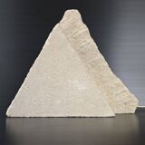 Vintage stone pyramid lamp 1970