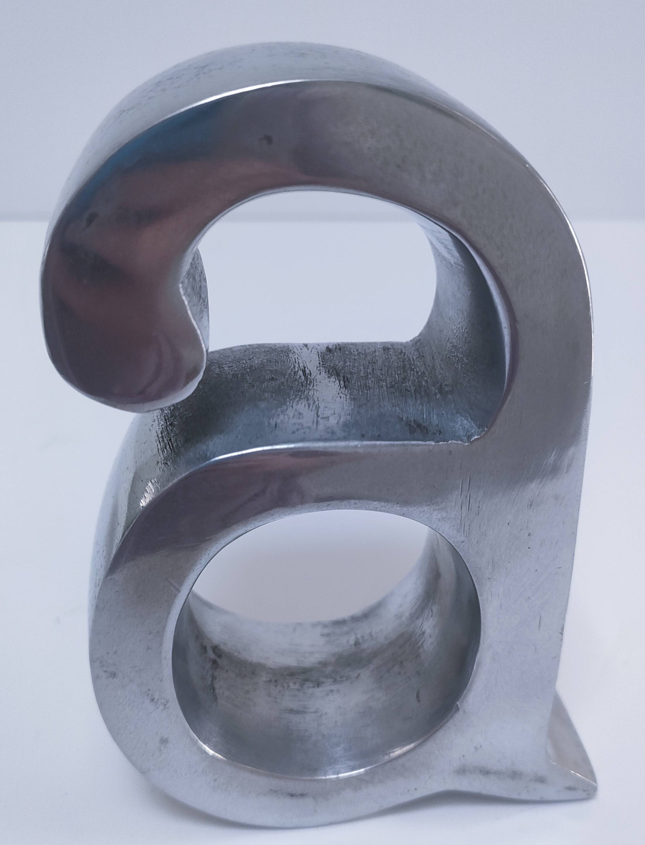 Paire de serre-livres "A" et "Z" en fonte d'aluminium