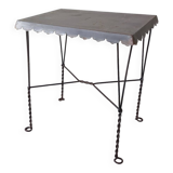 Zinc side table