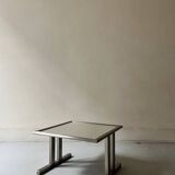 side table in chrome metal and mirror, design 1970