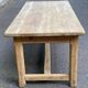 Large extendable farmhouse dining table stripped in solid oak 200-300cm