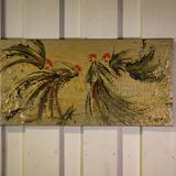 Enamelled canvas roosters by DEFFP 13 2000’s