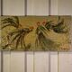 Tableau toile émaillée coqs de DEFFP 13, années 2000