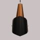 Danish Modern Copper / black  design lamp - 1960s Style