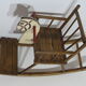 Cheval à bascule ancien en bois