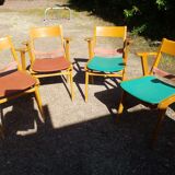4 armchairs from the 60s 70s