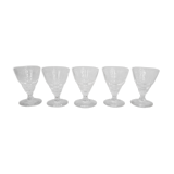 4 Verres à vin transparent