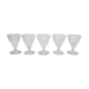 4 Transparent wine glasses