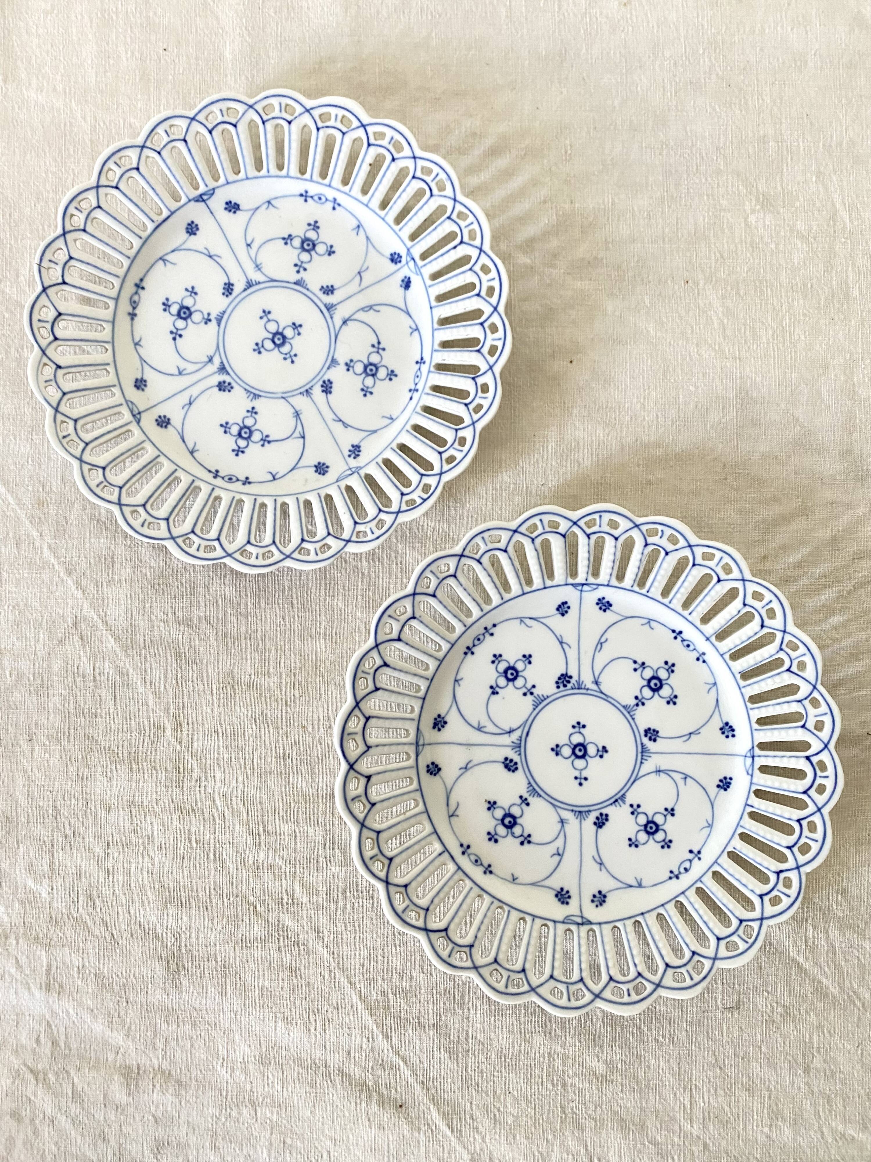 Bavaria openwork porcelain plates