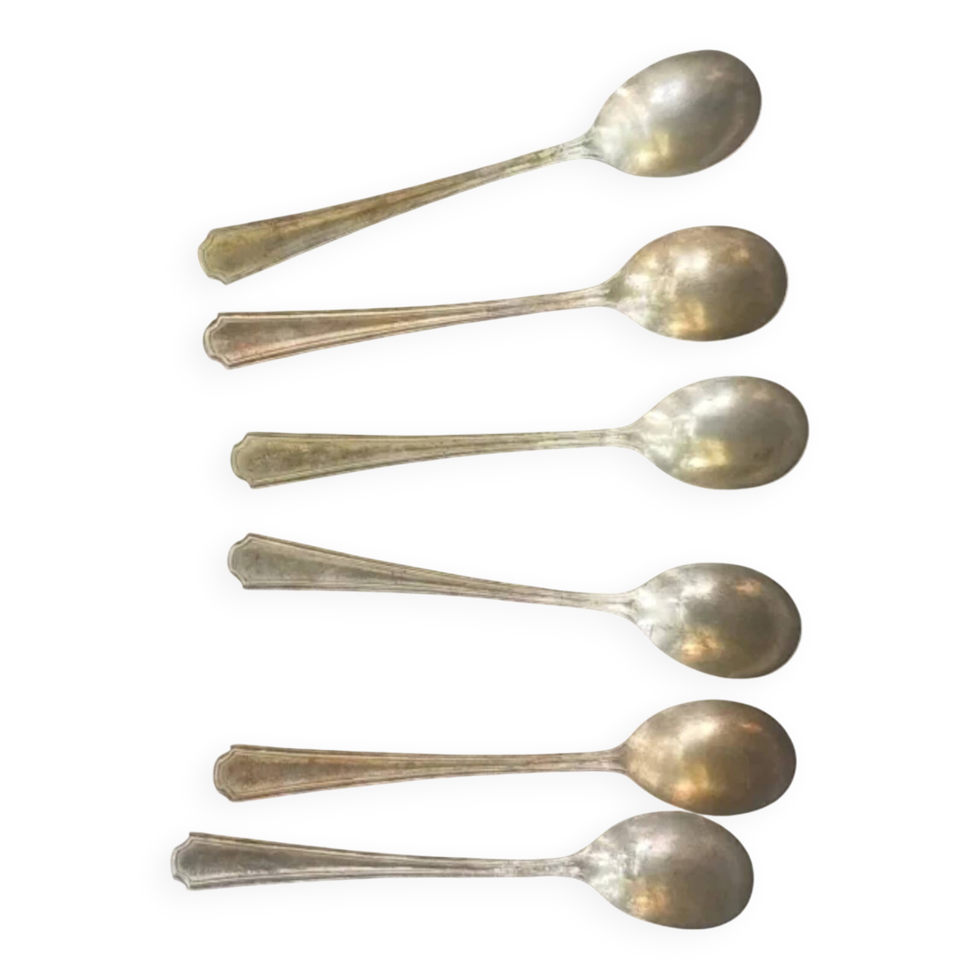 Lot de 6 petites cuillères vintage - Oneida Hotel Plate