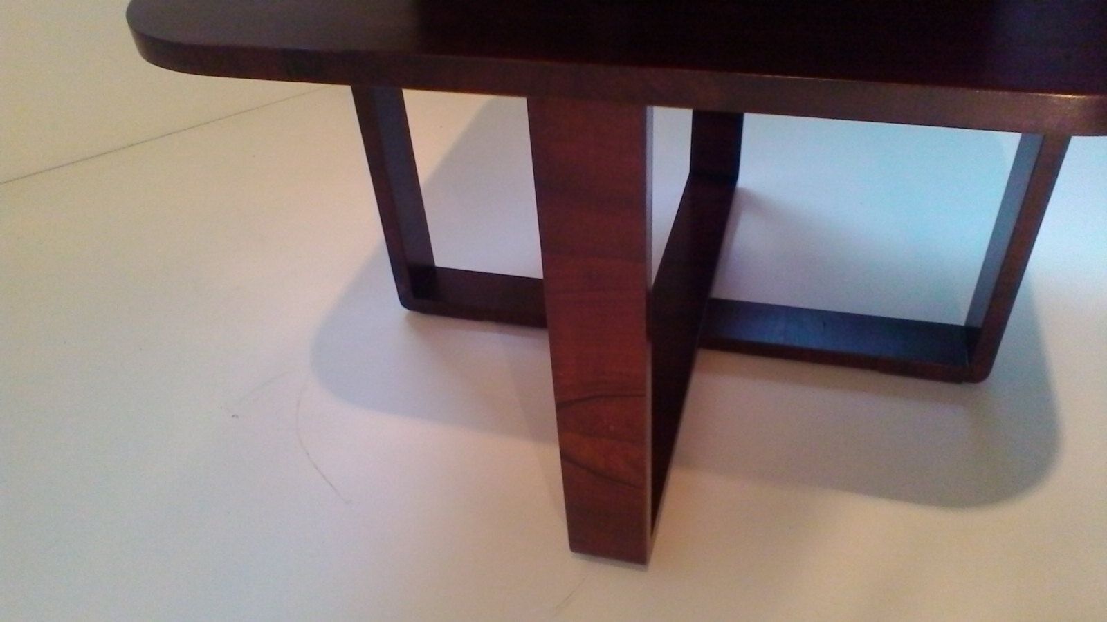 Table low Deco rectangular bentwood