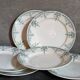 Six old plates iron earth of lunéville model lugano late nineteenth