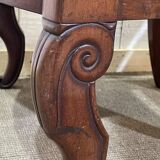 Pair of 19th century mahogany armchairs with crossbars