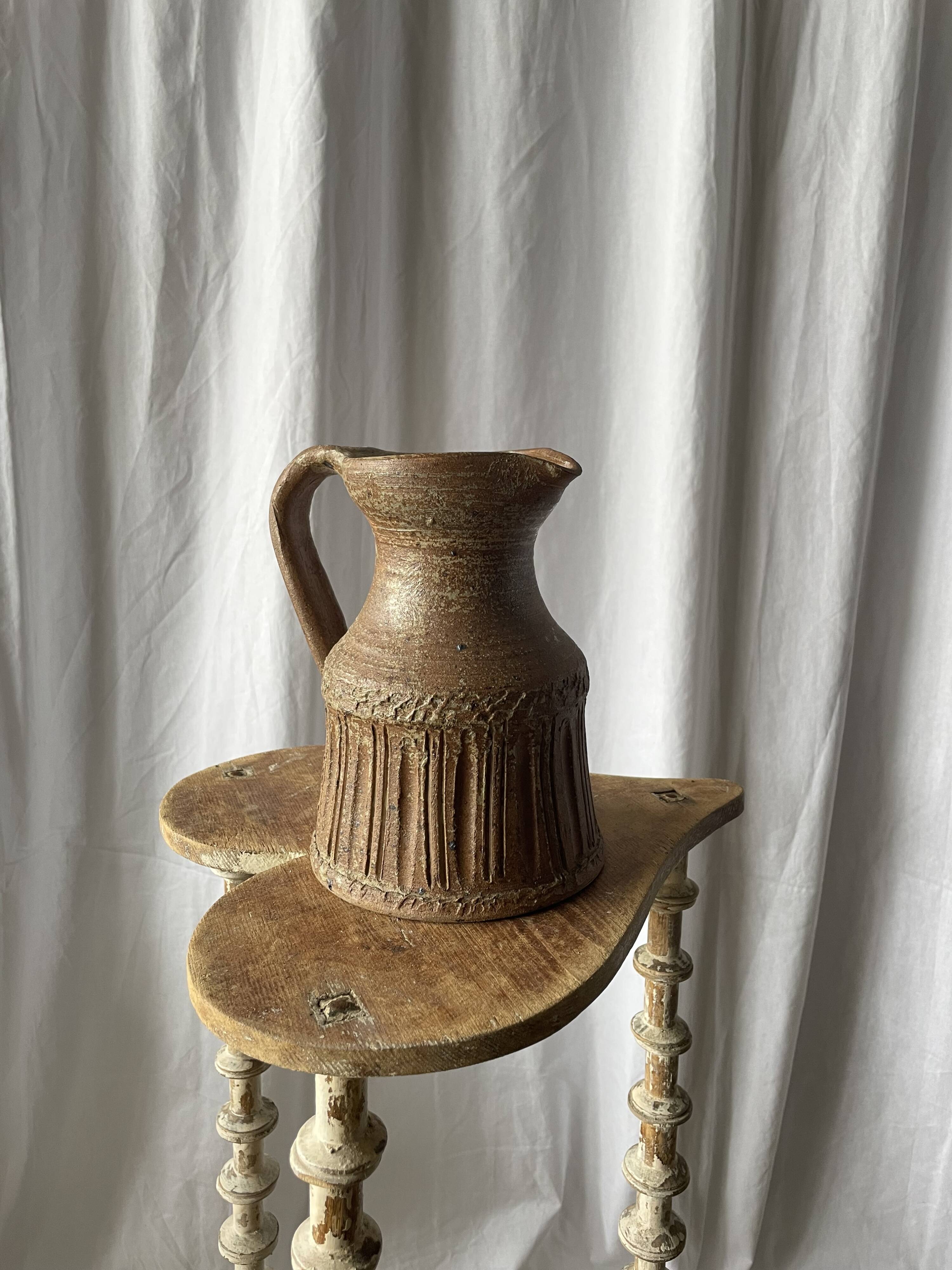 Stoneware jug Basque artisan pottery