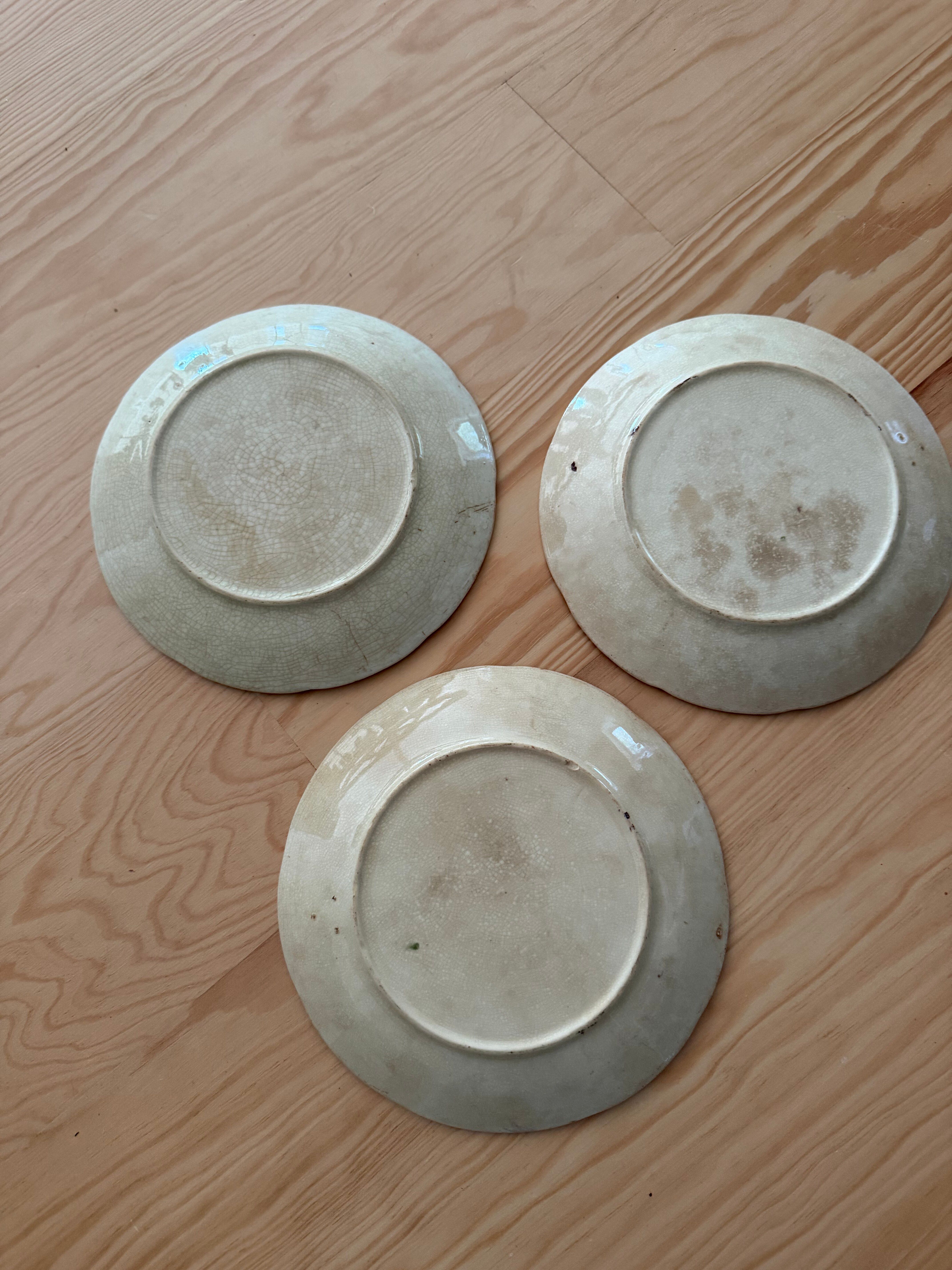 Raisin slipware plates