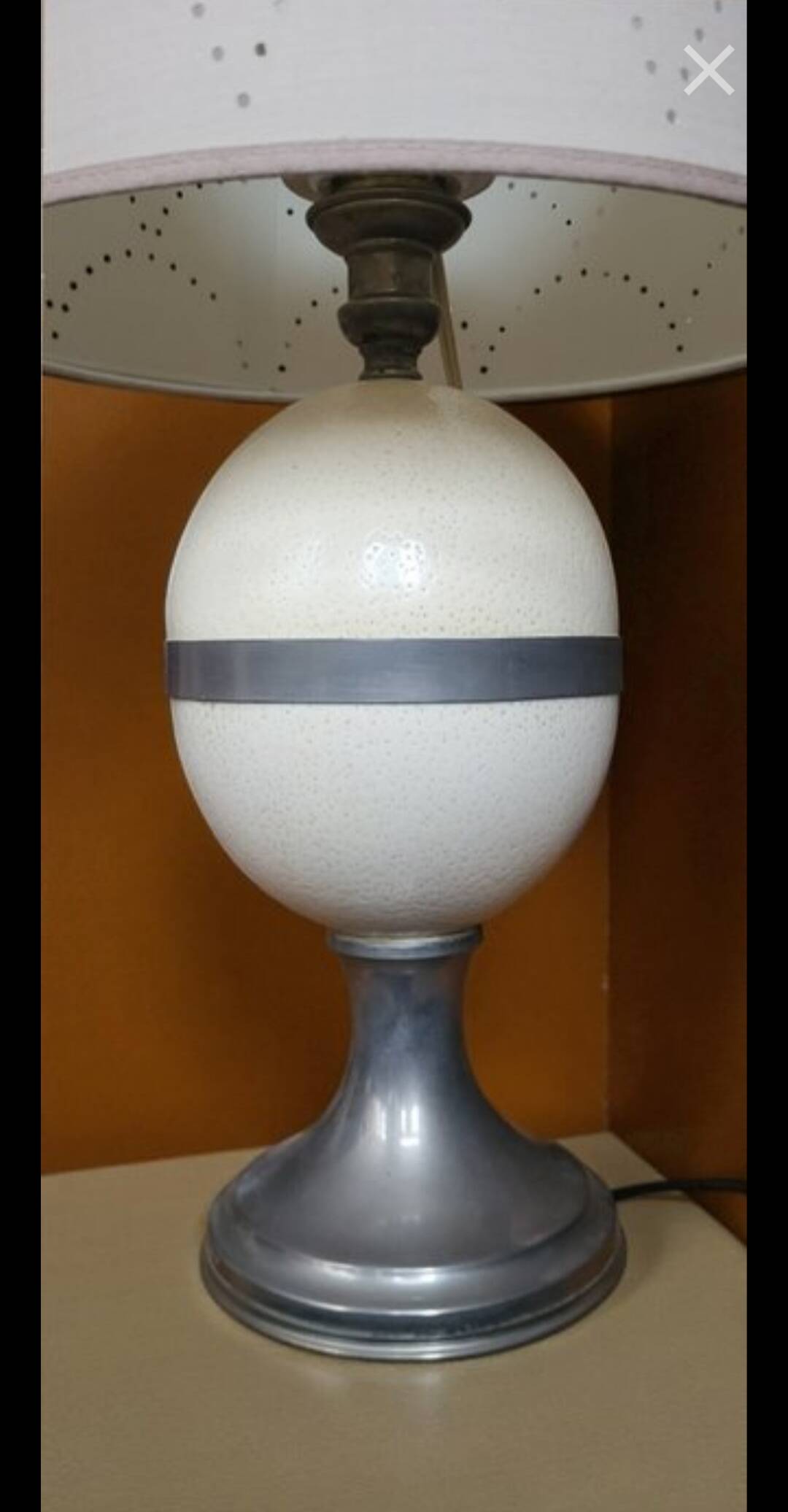 Ostrich Egg Lamp by Christian Dior