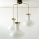 Stilnovo Three-Light Pendant, 1950s