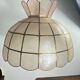 Mother-of-pearl and brass pendant light, 1970s