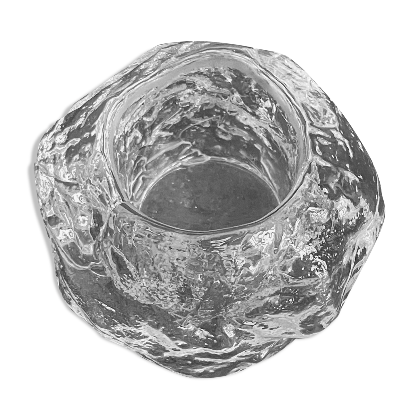 Bubbled glass photophore