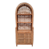 Bibliothèque en rotin vintage