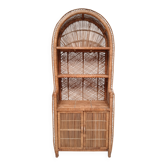 Vintage Rattan Bookcase