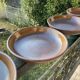 Deep plates made of organic, wild, earthy marsh clay.