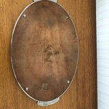 Vintage mirror and metal tray