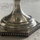 Antique glass and silver-plated metal cup
