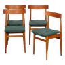 Suite de 4 chaises vintage en bois, 1960