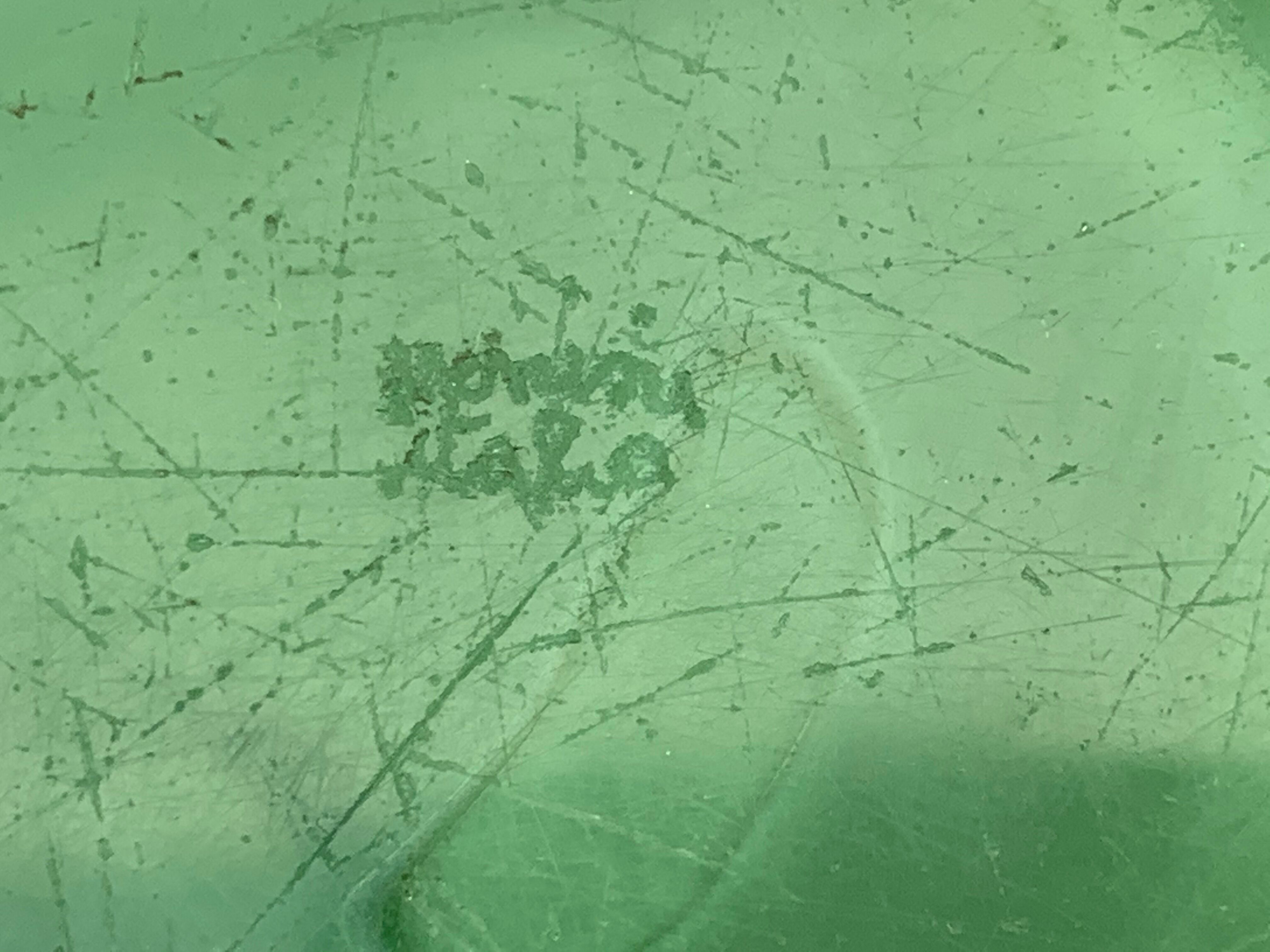 Venini green glass ashtray  Italy Toni Zuccheri Murano Giade 1960